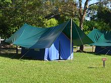 Camping - Carpa Tendida Para 4 Personas